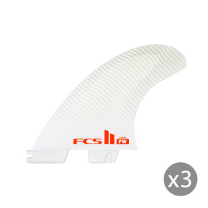 Ailerons de surf fcs II Firewire PC blanc