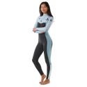 Combinaison femme rip curl dawn patrol 3-2 frontzip mid blue