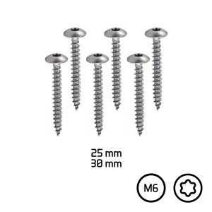 Visserie marine autotaraudeuse tc torx m6 - lot de 6 -