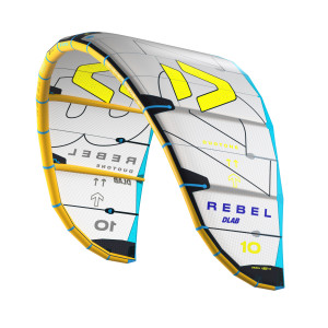 Aile de kitesurf duotone rebel d-lab gris-jaune 2025