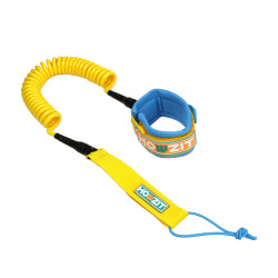 Leash de sup coil 9' jaune/bleu - howzit