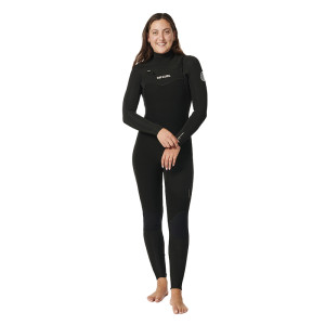 Combinaison femme rip curl dawn patrol 4/3 frontzip noir