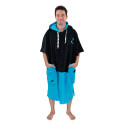 Poncho all-in v flash noir turquoise