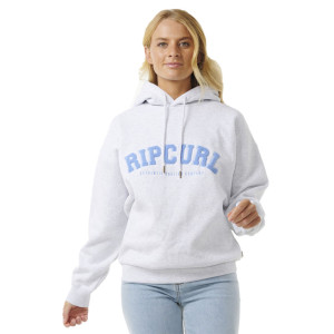 Sweat a capuche femme rip curl grey marle-mid