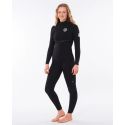 Combinaison femme rip curl ebomb 3/2 freezip 2023 noir