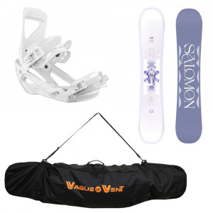 PACK SNOW SALOMON LOTUS + FIXATIONS SPELL WHITE + HOUSSE