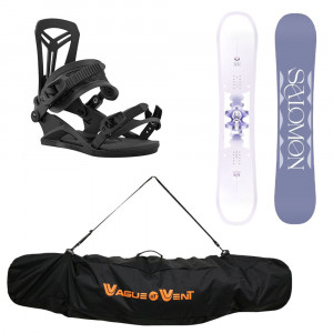 PACK SNOW SALOMON LOTUS + FIXATION UNION FLITE PRO + HOUSSE