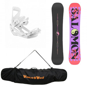 PACK SNOW SALOMON OH YEAH + FIXATIONS SPELL WHITE + HOUSSE